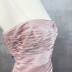 Monique Lhuillier Womens Dress 6 Bridesmaid Pink‎ Strapless Mini Glam Cocktail Pink Photo 3
