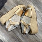 Abeo Solstice Buckle wedge sandal comfort cushioned gold metallic shoes size 7.5 Photo 10