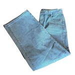 Light Wash Blue Jeans Pants Flare Wide Leg Style High Waist Design Women’s Large Size 10 Photo 0