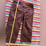 JM Collection  Capri Crop Casual Pants Full Elastic Waist Size 8 Brown Check Photo 13