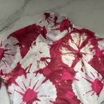 Anthropologie  Long-Sleeve Mock-Neck Mesh Printed Slim Midi Dress Pink XXS Retro Photo 6