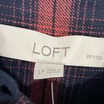Loft NWT Plaid Drop Waist Flannel Shirtdress Long Sleeve Size LP Large Petite Photo 5