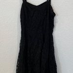 All that jazz Vintage 90’s Black Lace Mini Dress Sz 2 Nylon Rayon Lined Zipper Photo 0
