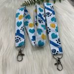 Lanyard & wristlet Heart Paw bone NEW Blue Photo 2