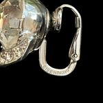 Eisenberg Vintage Brooch Clip On Earrings Austrian Rhinestone Crystal Silvertone Silver Photo 8