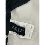 Laundry by Shelli Segal Size Small Bikini Top Black Embroidered One Shoulder Photo 2