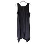 Torrid Swing Tent Dress SZ 2X Charcoal Gray Sleeveless Lace Yoke Handkerchief Photo 2