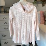Joseph A  Oversized Pink Cable Knit Sweater Cowl Neck Womens Small Photo 1
