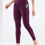 Fabletics Oasis PureLuxe High-Waisted 7/8 Legging in Burgundy Photo 0