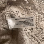 Knox Rose  Size Small‎ Boho Festival Crochet Tan Sweater Photo 5