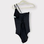 La Blanca Black Goddess One-Shoulder One-Piece Swimsuit Women's Size 12 NWT Photo 3