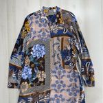 Talbots  printed long sleeve viscose dress 14 work career slimming soft loose fit Photo 5