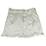 Free People We the Free Side Car White Denim Mini Skirt Size 28 Photo 4