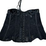 Top Drawer Black Mesh Lace Corset Top Sexy Romantic Burlesque Costume Size 5XL Photo 5