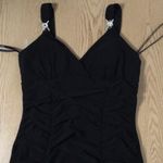 Taboo Womens Super Sexy  Ruched Rhinestones Dress Black Size Medium Photo 1