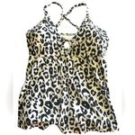 Anne cole Wild Cat Ring Easy Tankini Swim Top Photo 3