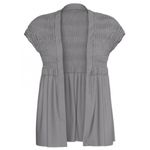 LuLaRoe NWT Kaylin Short Sleeve Smocked Cardigan Gray Relaxed Fit Size XL Photo 1