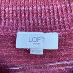 Loft  size medium half zip pop over purple pink sweater Photo 3