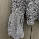 DO+BE Do + Be Shirred Gingham Top Photo 4