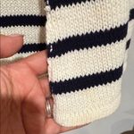Chico's Black and White Striped Cowl Neck Sweater Photo 7