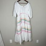 Simply Southern Maxi Dress Womens XXL White Embroidered Turtle Flowers Boho New Photo 10