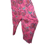 Sacred Threads  Pink Paisley Wide Leg Jumpsuit Overalls Women's L/XL Photo 3