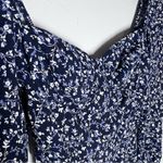 Reformation Mochi Dress in Twilight Floral Blue Sz 0 Photo 3