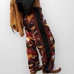 Free People Movement  Printed End Zone Track Pants Ski Nic Route Mocha Photo 1