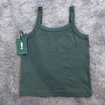 Daily Drills Logo Everyday Ribbed Tank in Lodge Green Size M Photo 5