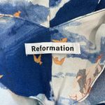 Reformation  Freya Dress Blue Cielo Heaven Open Back Mini Party Photo 6