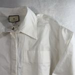 Tuckernuck  Sz M White Cotton Cape Button Down Shirt Crisp Timeless Capsule Top Photo 6