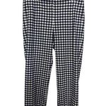 J.Crew Gingham Print Kate Pants Size 10 Straight Fit Navy Blue Corpcore Nautical Photo 0