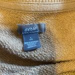 Aerie  Sweatshirt Women's Large Crew Neck Pullover Sweater Oversized Comfy Beige Photo 2