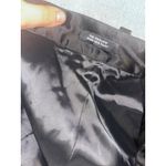 Madewell ‎ Women's Harlow Wide Leg Pleated Satin Black Trousers Size 14 Photo 4