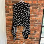 Como Black  womens waterfall hem western aztec boho vest cardigan black 2X Photo 3