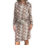 Michael Kors Snakeskin Long Sleeve Dress Photo 5