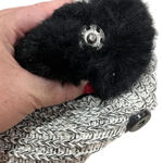 Love Your Melon Smiley Black Knit Beanie w/ Removable Puff Unisex Photo 8