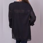 Lovestitch  Women’s The Eyelet Tunic    lightweight sheer blouse 100% cotton SZ M Photo 1