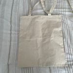 Reusable Canvas Tote Bag Keep On Growing Flower Smiley Face Shopper Y2K Retro Tan Photo 5