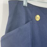 NWT VTG Mr Jaxx Virgin Wool Blue Skirt Canada Academia Secretary Preppy Nautical Size 14 Photo 2