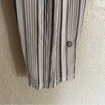 Chico's "Knit" Earth Tones Striped Pull On Pants Size 1.5 Casual Stretch Capri Photo 4