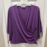 Grace Karin  Women 3/4 Chiffon Sleeve Dressy Blouse Wrap Elastic Shirt XL Photo 1