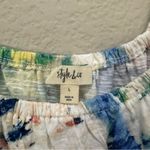 Style & Co . Multicolor Tie-Dye Blouse Large L Photo 1