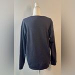 PINK - Victoria's Secret  Lounge Dark Gray & Plaid Crewneck Sweatshirt Size M Photo 5