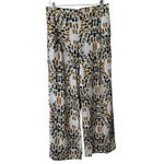Free People  Women Linen Blend Printed Wide Leg Pants Ivory size S Photo 3