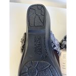 Womens Italian Suede clogs 9.5 Brown Faux Fur Slip On Winter Rustic Cozy New Photo 7