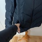 Lands' End  Max 600 Down Puffer Jacket in black removable faux-fur hood 2X PLUS Photo 3