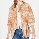 Free People Lead The Way Camo Lightweight Utility Jacket Taupe Tan Women’s XS Photo 0