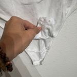 Free People  Intimately White Racerback Bodysuit Sz M Photo 4