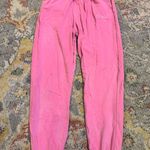 Talentless Women's Pink Silver Script Track Pants Joggers Size S Photo 1